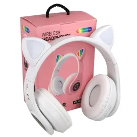 sluchawki-nauszne-bluetooth-dla-dzieci-led-biale