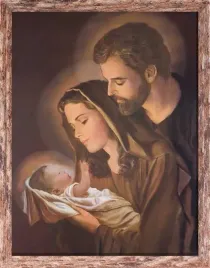 obraz-religijny-swieta-rodzina-rama-brazowa-z-przetarciami-30-cm-x-40-cm