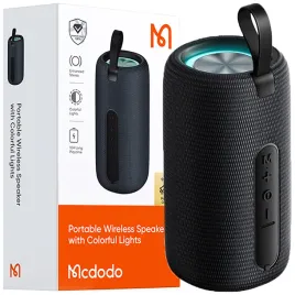 mcdodo-glosnik-bluetooth-przenosny-maly-10h-usb-c-bezprzewodowy-szary
