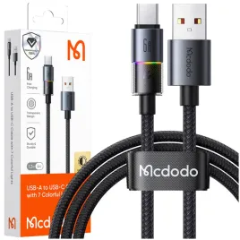 mcdodo-kabel-usb-a-usb-c-szybkie-ladowanie-usb-typ-c-6a-100w-1m-led-czarny
