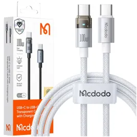 mcdodo-kabel-usb-c-szybkie-ladowanie-usb-typ-c-5a-100w-1m-led-bialy