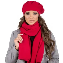 vivisence-7005kmpl-czerwony-rozmiar-uniwersalny-komplet-beret-szalik