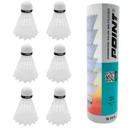 lotki-do-badmintona-point-nylonowe-biale-6szt