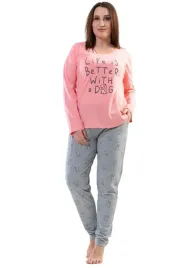 pizama-damska-vienetta-bawelniana-size-1xl-dluga
