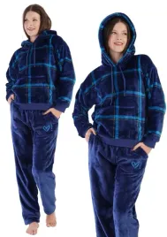 pizama-damska-na-zime-pluszowa-s-36-z-kapturem-dres-wellsoft-ciepla-gruba