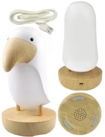 lampka-nocna-led-dziecieca-tukan-biala-ciepla-glosnik-bluetooth-speaker