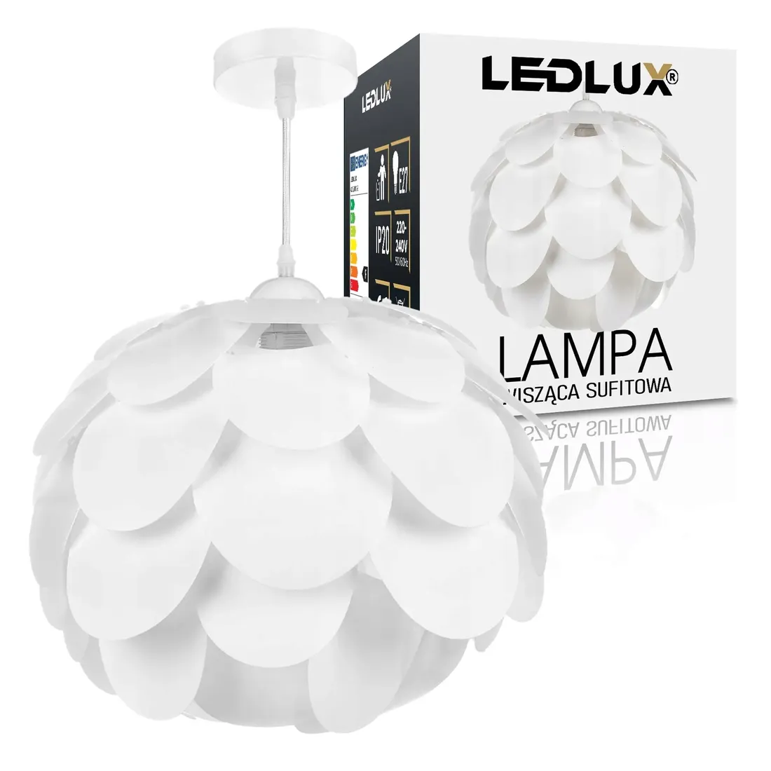 lampa-sufitowa-zyrandol-biala-nowoczesna-glamour-e27-do-pokoju