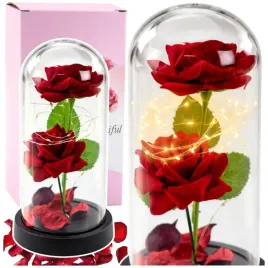 wieczne-2-roze-w-kopule-z-oswietleniem-led-i-platkami-roz-czerwone-21x11cm
