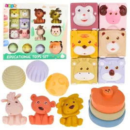 zestaw-miekkie-klocki-sensoryczne-edukacyjne-eko-guma-zwierzeta-18-el