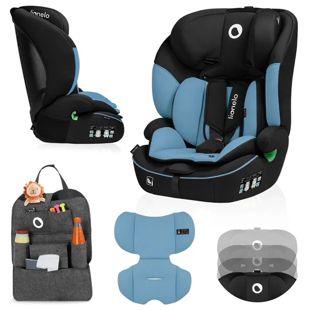 Fotelik samochodowy 76-150cm + GRATIS organizer podróży Lionelo LEVI I-SIZE