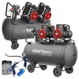 kompresor-warsztatowy-bezolejowy-sprezarka-2-silniki-1450w-100l-8bar-4-tlok