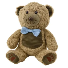 pluszowa-maskotka-przytulanka-mis-niebieska-mucha-jasnobrazowy-30cm