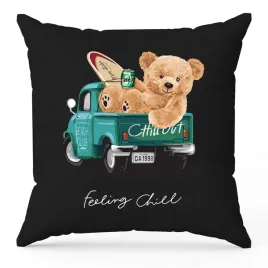 poduszka-czarna-misie-feeling-chillout-poszewka-prezent-wzory