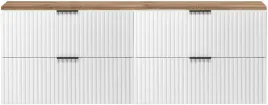 biala-szafka-do-lazienki-pod-umywalke-160-cm-z-blatem-wotan-ryflowana-mdf