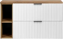biala-szafka-pod-umywalke-wiszaca-100-cm-regal-wotan-blat-ryflowane-fronty