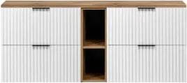 biala-szafka-pod-umywalke-wiszaca-140-cm-regal-wotan-blat-ryflowane-fronty