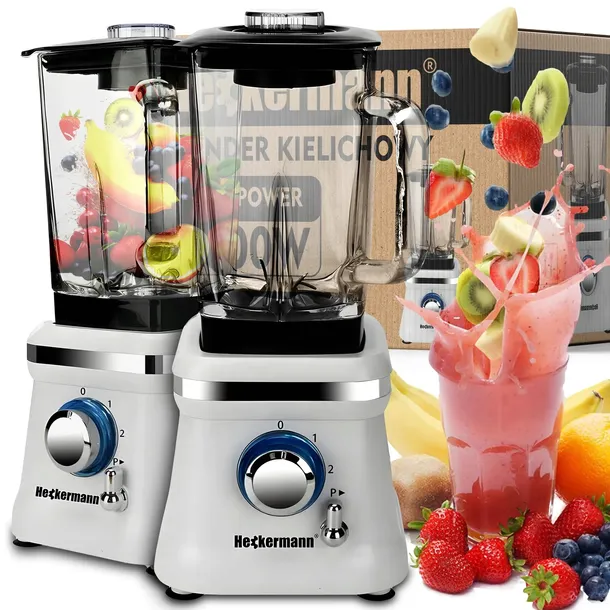 BLENDER KIELICHOWY DO KOKTAJLI SMOOTHIE MOCNY 1600W 1,6L KRUSZY LÓD PREMIUM