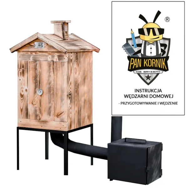 WĘDZARNIA DREWNIANA | NAJWYŻSZA SKRZYNIA 70 CM | PIEC NAJWIĘKSZY | ZESTAW
