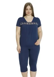 pizama-damska-vienetta-wiskoza-size-3xl-krotki