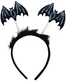 opaska-nietoperza-nietoperz-czarna-z-cekinami-halloween