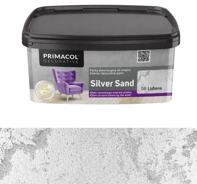 PRIMACOL FARBA DEKORACYJNA STRUKTURALNA SILVER SAND 1L LISBONA S6