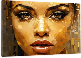 obraz-scienny-dekoracyjny-canvas-do-salonu-twarz-kobiety-zloto-100x70-cm