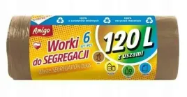 gosia-amigo-worki-do-segregacji-120l-z-uszami-brazowe-bio-6szt-7988