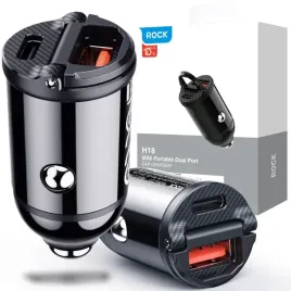 rock-h18-ladowarka-samochodowa-do-auta-usb-mocna-power-delivery-qc-30w