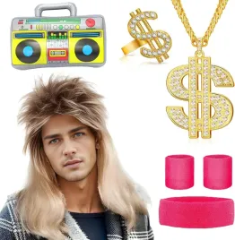 stroj-przebranie-retro-vokuhila-dj-lata-90-80-akcesoria-peruka-boombox-5x
