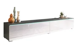 szafka-rtv-lowboard-komoda-polka-wiszaca-pod-telewizor-antracyt-biala-180cm