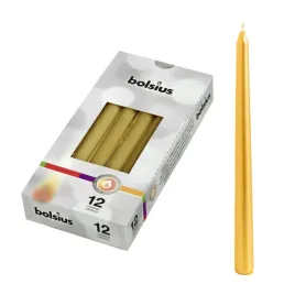 swieczka-szpic-zlota-zestaw-12sztuk-bolsius-24-5-cm