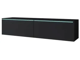 szafka-rtv-lowboard-komoda-polka-wiszaca-pod-telewizor-czarny-grafit-140-cm