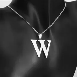 srebrny-lancuszek-z-literka-w