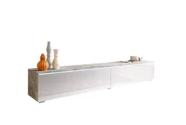 szafka-rtv-lowboard-komoda-polka-wiszaca-pod-telewizor-beton-biala-180cm