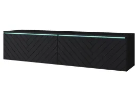 szafka-rtv-lowboard-komoda-polka-wiszaca-pod-telewizor-czarny-grafit-140-cm