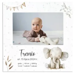 biala-ramka-na-zdjecie-dziecka-personalizowany-prezent-na-chrzest-urodziny