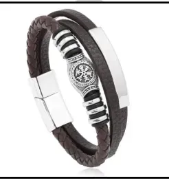 skorzana-bransoletka-meska-elegancka-stal-nierdzewna-316l-czarna-premium