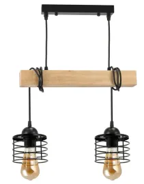 lampa-sufitowa-wiszaca-led-drewniana-belka-2xe27-zyrandol-loft-sprezyna