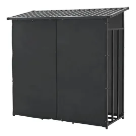 wiata-na-drewno-opalowe-yakutat-czarna-185x180x70cm