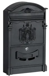 elegancka-skrzynka-pocztowa-na-listy-z-gazetnikiem-czarna-41x25cm