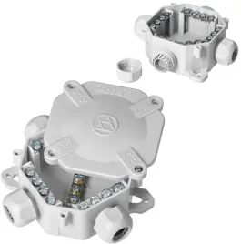puszka-elektryczna-hermetyczna-natynkowa-4-dlawnice-122-x-122mm-ip67-szara