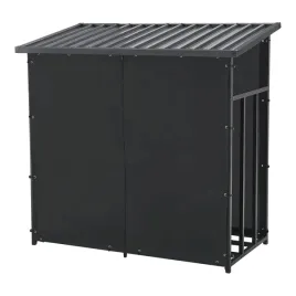 drewutnia-wiata-na-drewno-opalowe-schowek-czarny-145x143x70cm