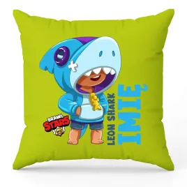 poduszka-ozdobna-zielona-leon-shark-imie-brawl-stars-na-prezent-hit-wzory