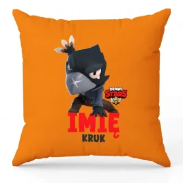 poduszka-ozdobna-pomaranczowa-kruk-imie-brawl-stars-na-prezent-hit-wzory