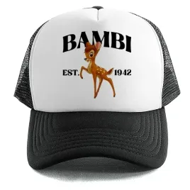 czapka-dziecieca-czarna-z-daszkiem-na-prezent-lato-dla-fana-bambi-wzory
