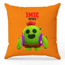 poduszka-ozdobna-pomaranczowa-spike-imie-brawl-stars-na-prezent-hit-wzory