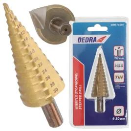 dedra-wiertlo-stopniowe-tytanowe-choinkowe-do-metalu-plastiku-4-30mm-0430