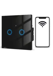 przelacznik-scienny-dotykowy-podwojny-1-kanalowy-zigbee-czarnytuyasmart
