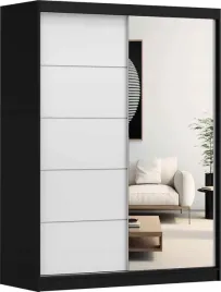 szafa-przesuwna-vista-05-150x61-czarny-bialy-lustro-polki-producent