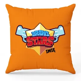 poduszka-ozdobna-pomaranczowa-logo-imie-brawl-stars-na-prezent-hit-wzory